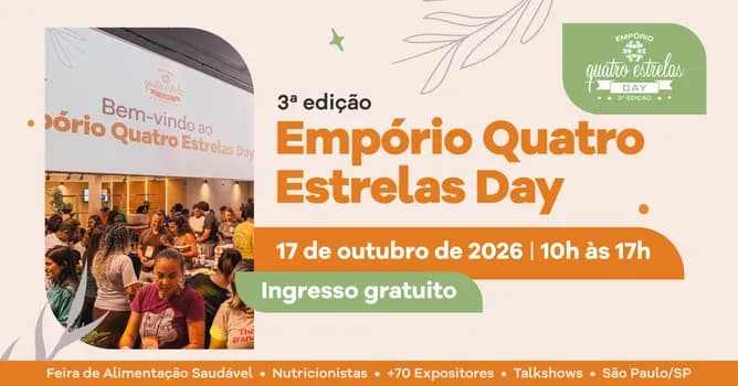 Imagem do Empório Quatro Estrelas Day 3º Edição 2026