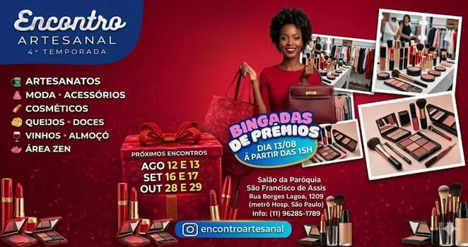 Imagem do Encontro Artesanal, 12 e 13 de Agosto