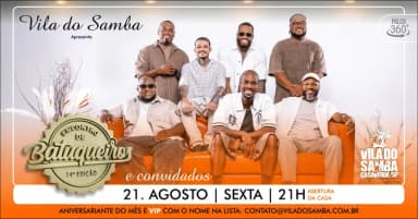 ENCONTRO DE BATUQUEIROS E CONVIDADOS NA VILA DO SAMBA em São Paulo