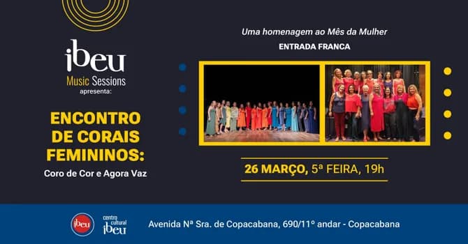 Imagem do Encontro de Corais Femininos: Coro de Cor e Agora Vaz