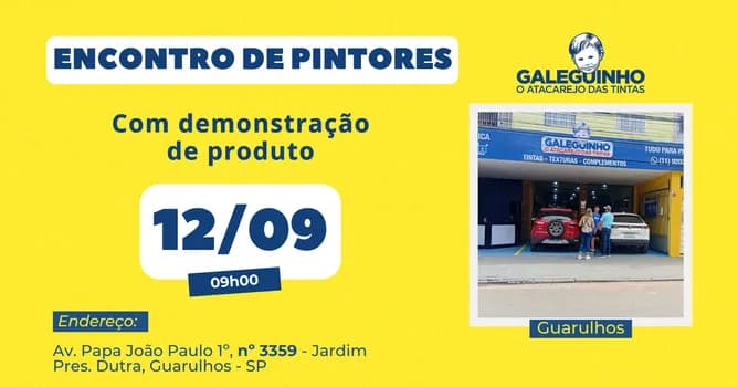 Imagem do Encontro de Pintores em Guarulhos - SP