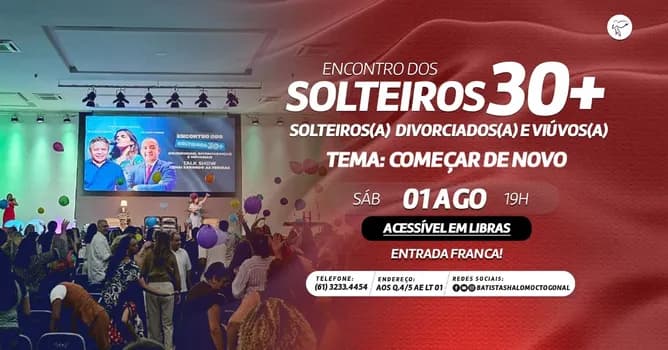 Imagem do Encontro de Solteiros 30+