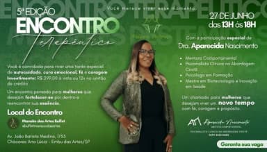 Encontro Terapêutico Mulheres Destemidas em Embu das Artes