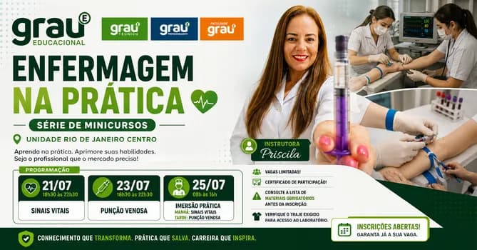 Imagem do Enfermagem na Prática | Minicurso de Sinais Vitais e Punção Venosa