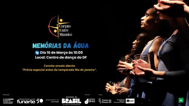 Imagem do Ensaio aberto do Espetáculo de dança Memórias da água - DF