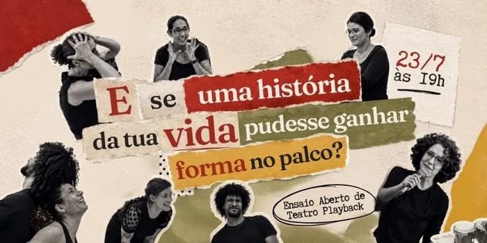 Imagem do Ensaio aberto do Laboratório de Teatro Playback