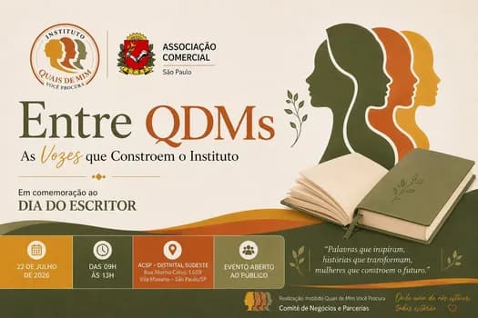 Imagem do ENTRE QDMs - As Vozes que Constroem o Instituto - Dia do Escritor