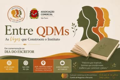 ENTRE QDMs - As Vozes que Constroem o Instituto - Dia do Escritor em São Paulo