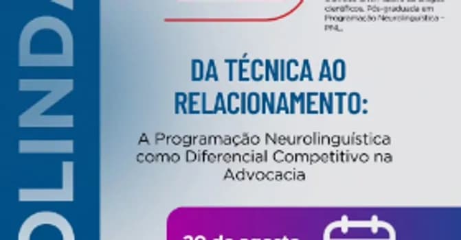 Imagem do ESA IN LOCO - DA TÉCNICA AO RELACIONAMENTO: A PROGRAMAÇÃO NEUROLINGUÍSTICA COMO DIFERENCIAL