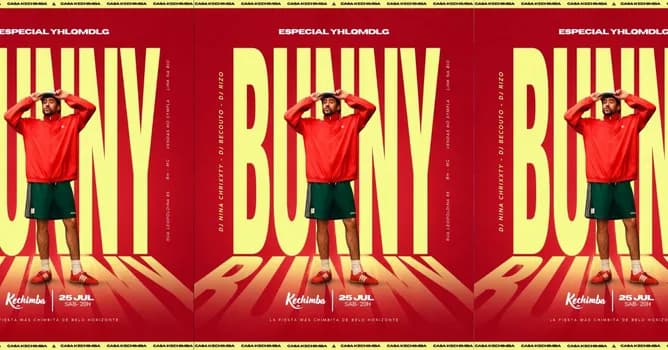 Imagem do ESPECIAL BADBUNNY - SÁBADO 25/07 - 20H ÀS 04H - CASA KECHIMBA