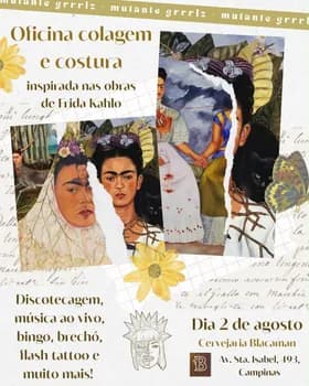Imagem do ESPECIAL FRIDA KAHLO - Oficina de Colagem Mutante Grrrlz