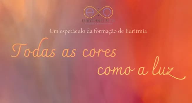 Imagem do Espetáculo de Euritmia "Todas as cores como a luz" e "A gansa de ouro"