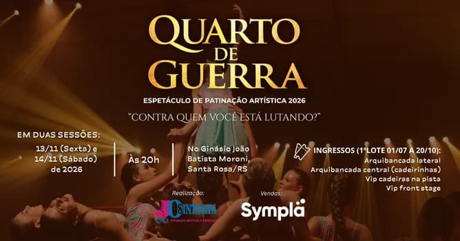 Imagem do ESPETÁCULO DE PATINAÇÃO ARTÍSTICA QUARTO DE GUERRA - JO SINTONIA PATINAÇÃO ARTÍSTICA E EXPRESSÃO