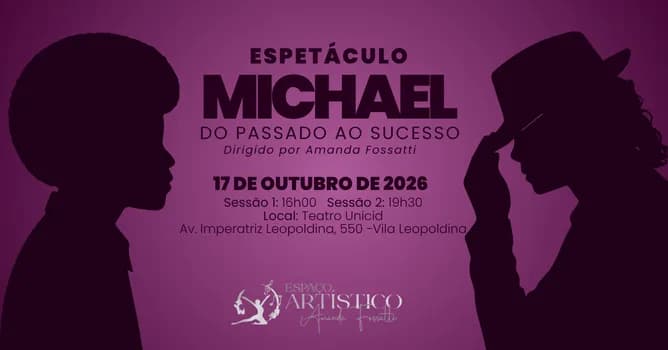 Imagem do Espetáculo "Michael Jackson" do passado ao sucesso
