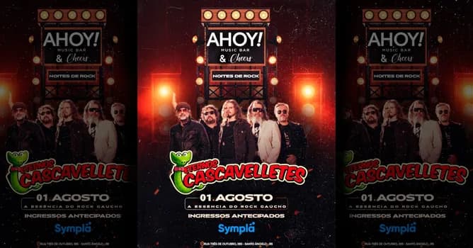 Imagem do ETERNOS CASCAVELLETES NO AHOY, SANTO ÂNGELO