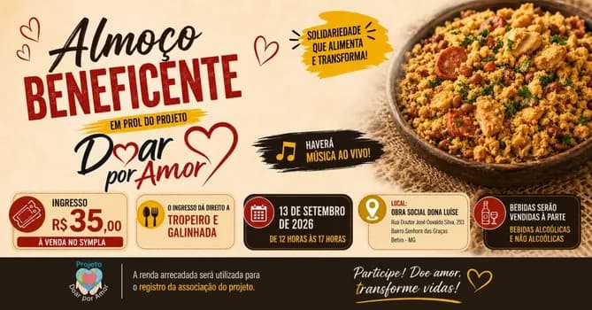 Imagem do Evento Beneficente projeto Doar por anor