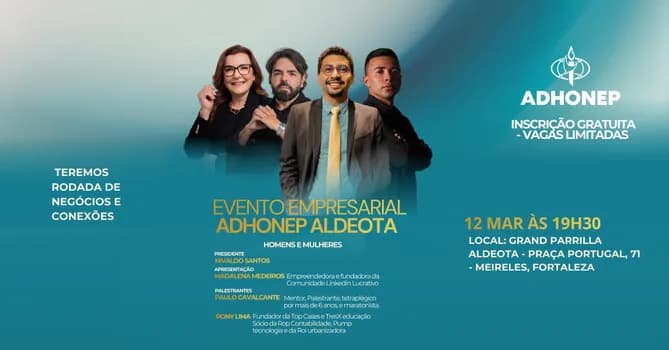 Imagem do Evento Empresarial da Adhonep Aldeota - Homens e Mulheres