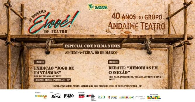 Imagem do Exibição do filme "Jogo de Fantasmas" e debate "Memórias em conexão"