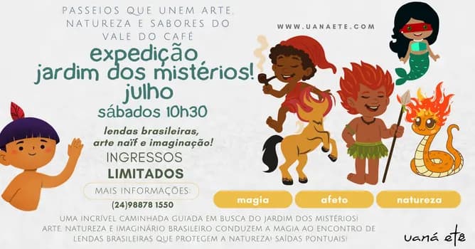 Imagem do EXPEDIÇÃO JARDIM DOS MISTÉRIOS - 25 DE JULHO 2026