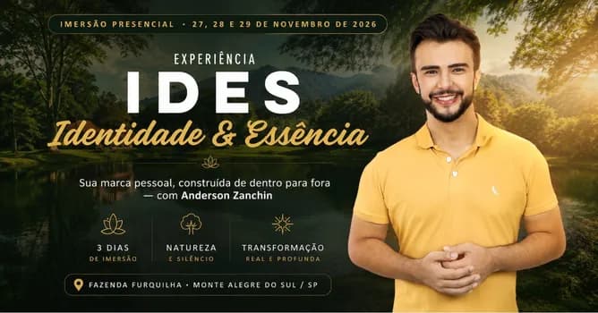 Imagem do Experiência IDES - Identidade e Essência - Uma Imersão de Desenvolvendo da sua Marca Pessoal