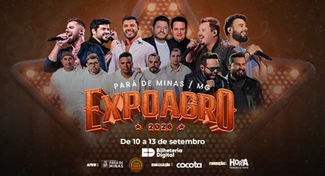 Imagem do EXPOAGRO PARÁ DE MINAS 2026