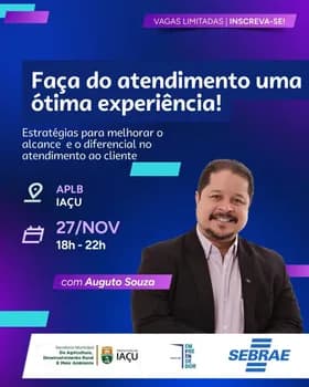 Imagem do Faça do atendimento uma ótima experiência - IAÇU Caminho