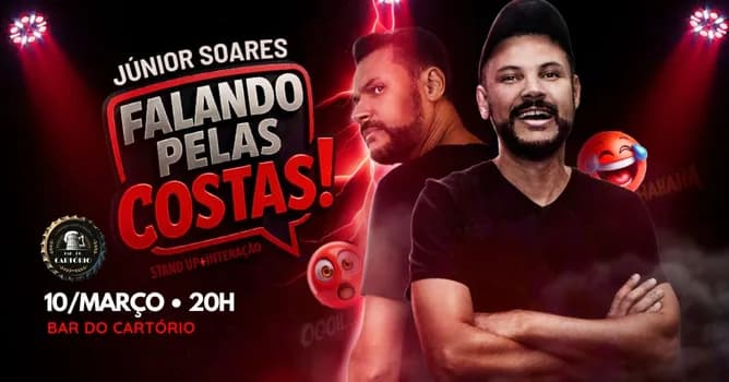 Imagem do Falando Pelas Costas - Stand UP Comedy com Júnior Soares
