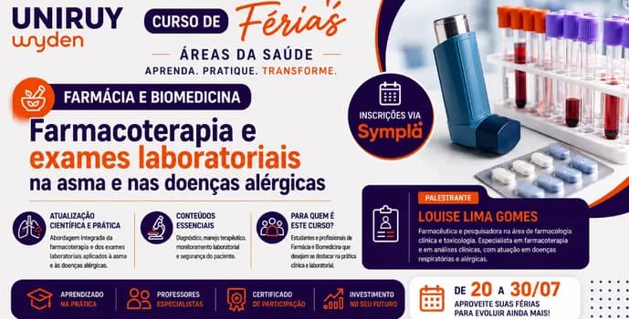 Imagem do Farmacoterapia e exames laboratoriais na asma e nas doenças alérgicas