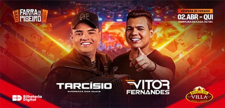 Imagem do FARRÁ & PISEIRO com Tarcísio do Acordeon e Vitor Fernandes