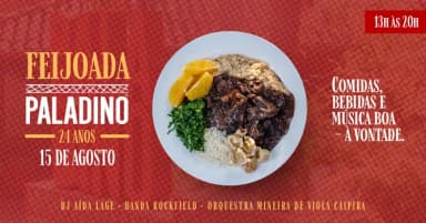 Feijoada de Aniversário Paladino 2026 em Belo Horizonte