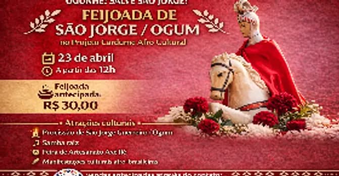 Imagem do Feijoada de São Jorge/Ogum no Projeto Cardume Afro Cultural