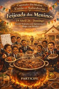 Feijoada DeMolay - Capítulo União e Sabedoria nº 714 da Ordem DeMolay em Lauro de Freitas