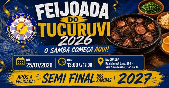 Imagem do FEIJOADA DO TUCURUVI 2026 - O SAMBA COMEÇA AQUI