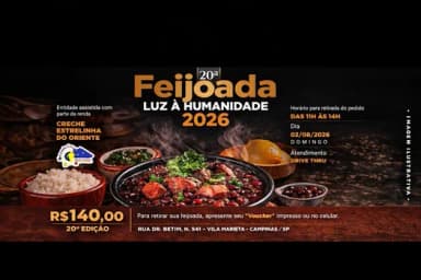 Feijoada Drive Thru - LUZ A HUMANIDADE - 2026 em Campinas