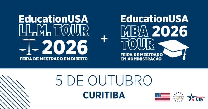 Imagem do Feira EducationUSA LL.M. + MBA 2026 - Curitiba