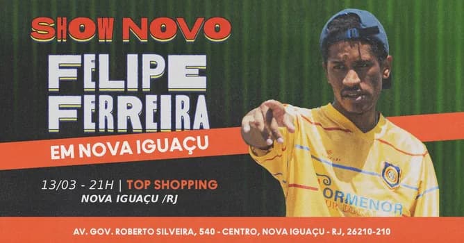 Imagem do FELIPE FERREIRA - NOVO SHOW DE COMÉDIA EM NOVA IGUAÇU!