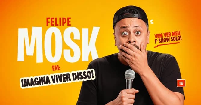 Imagem do Felipe Mosk - Imagina Viver Disso no Porão Comedy BC