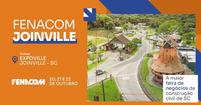Imagem do FENACOM 2026 - JOINVILLE/SC - A MAIOR FEIRA DA CONSTRUÇÃO CIVIL DE SANTA CATARINA