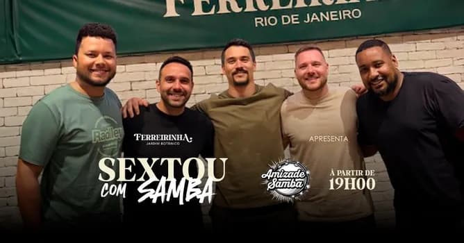Imagem do Ferreirinha Jardim Botânico Apresenta: Amizade & Samba com André Lisboa!