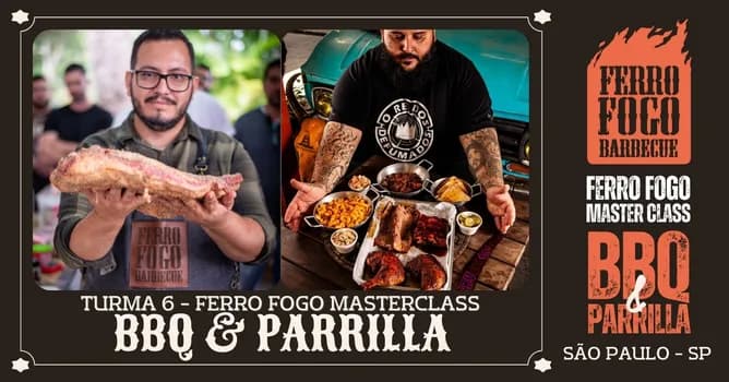 Imagem do FERRO FOGO MASTERCLASS 6ª EDIÇÃO - CURSO DE DEFUMAÇÃO E PARRILLA - SÃO PAULO-SP