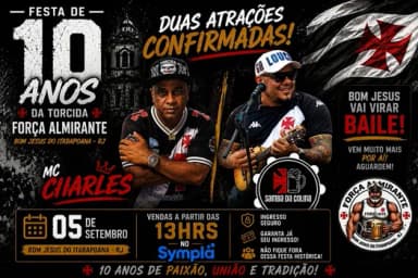 Festa de 10 anos da Torcida Força Almirante em Bom Jesus do Itabapoana