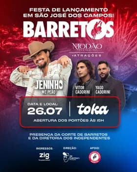 Imagem do FESTA DE LANÇAMENTO BARRETOS (26.07)