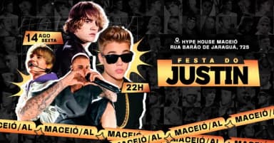 Festa do Justin em Maceió/AL @ SÓ TOCA POP em Maceió
