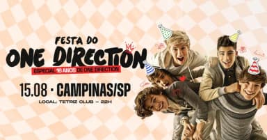 Festa do One Direction | Campinas/SP em Campinas