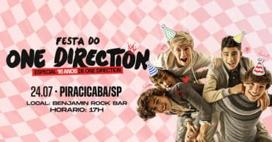 Festa do One Direction | Piracicaba/SP em Piracicaba