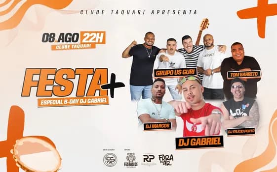 Imagem do FESTA+ Especial B-DAY DJ GABRIEL