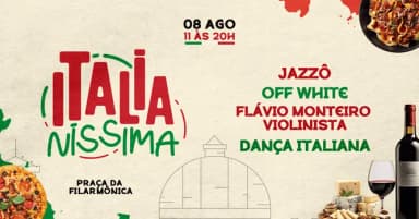 FESTA ITALIANÍSSIMA - PRAÇA DA FILARMÔNICA em Belo Horizonte