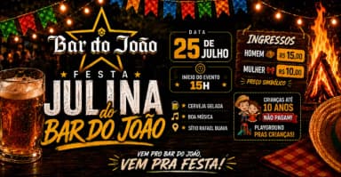 Festa Julina do Bar do João em Nazaré Paulista