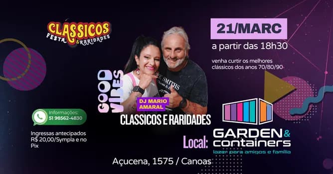 Imagem do Festa retro Classicos e Raridades 70 80 90/Garden Containers