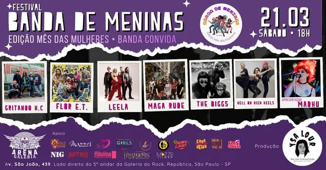 Imagem do Festival Banda de Meninas Edição Mês das Mulheres - Banda Convida